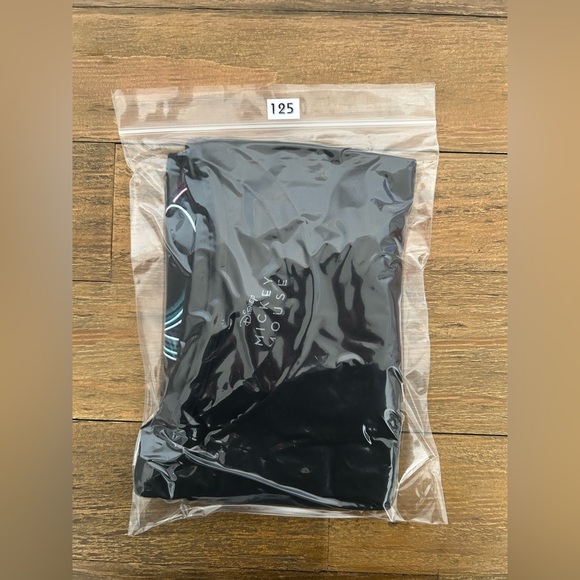 Disney Mickey Mouse Black T-Shirt with neon Mickey Print - Picture 12 of 12